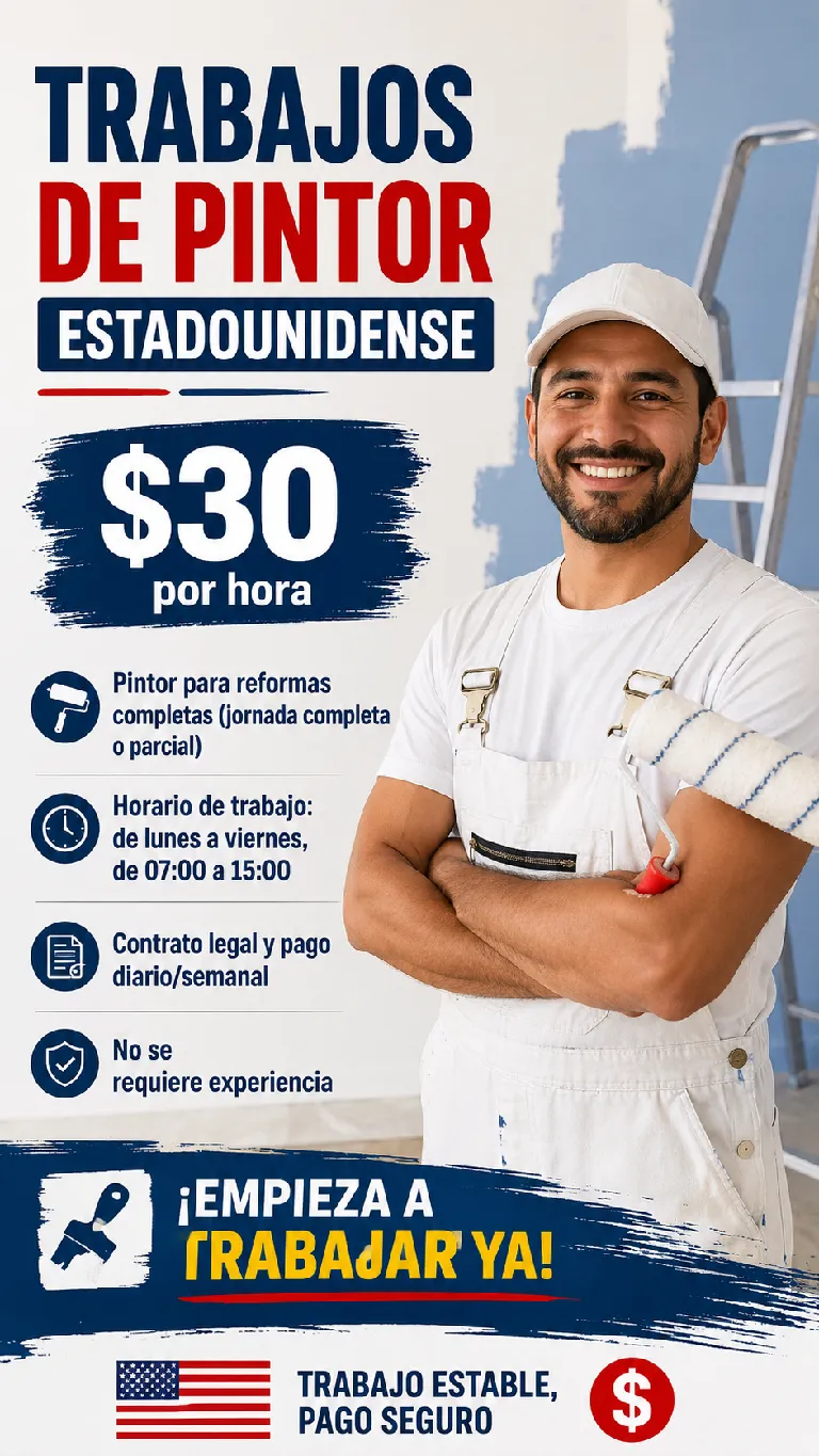 Clean Trade Recruitment vertical poster template