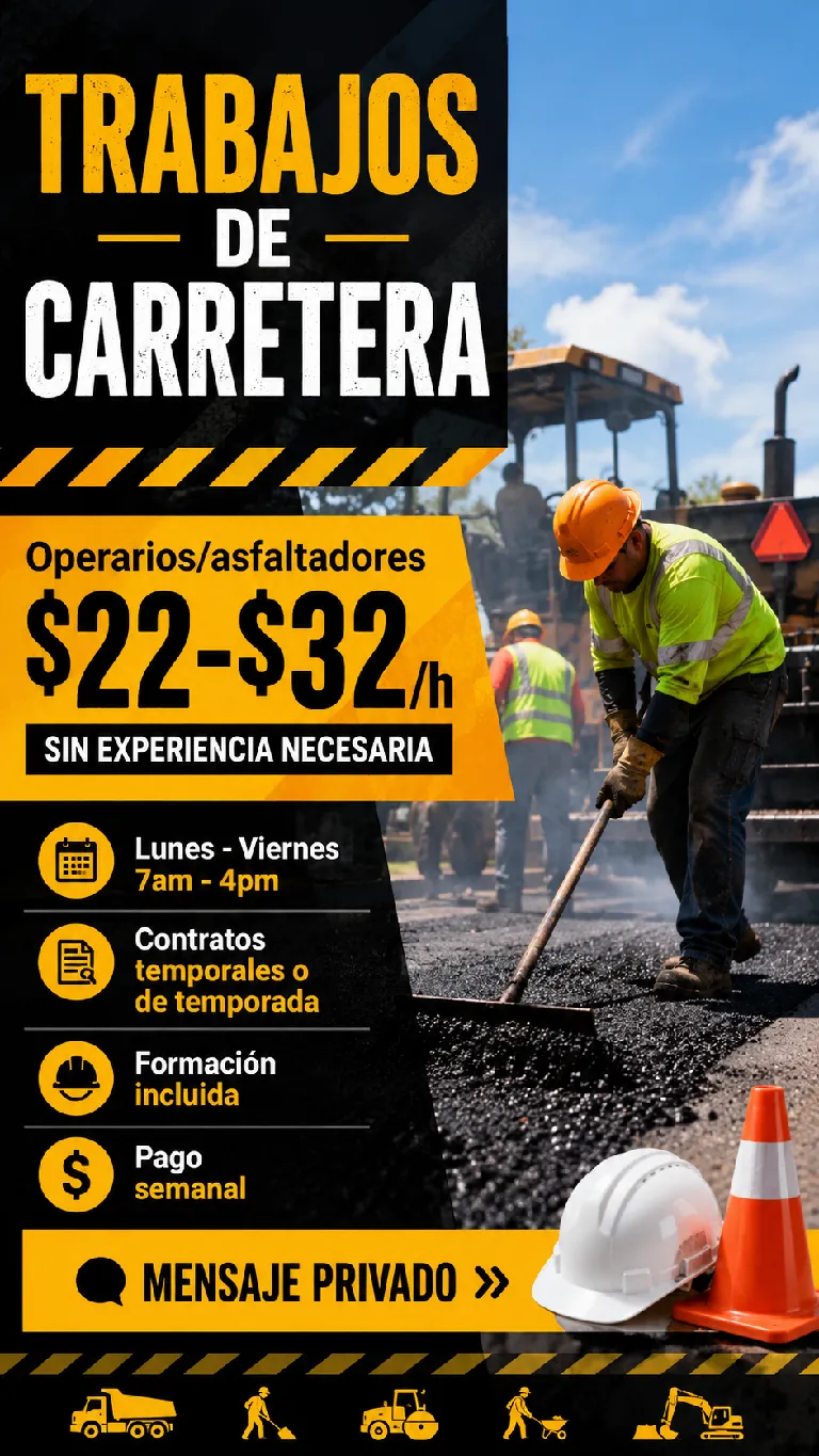 High Contrast Job Board vertical poster template